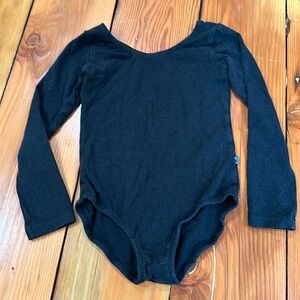 Kickee Pants black long sleeve leotard size 6/8 size S